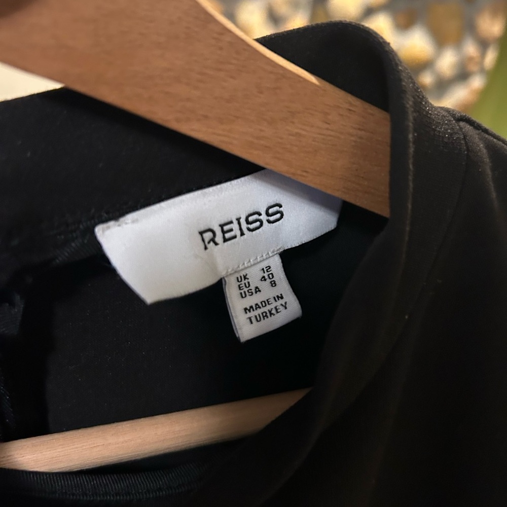 Reiss Black Nora Belted Mini Dress - Picture 7 of 10